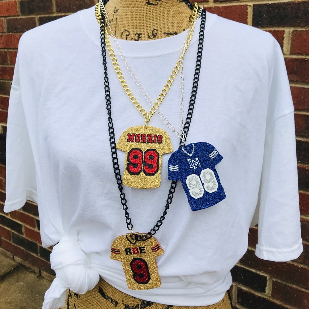 Personalized Sports Necklace and Chain